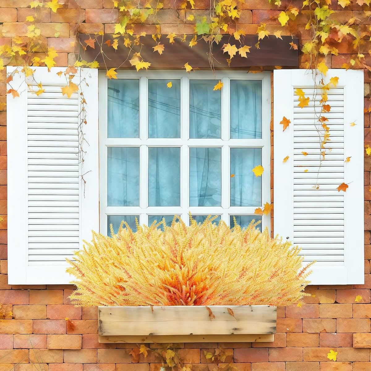 Artificial Flowers for Outdoors UV Resistant, 15 Bundles Fake Flowers Faux Plastic Plants Purple Lavender for Home Office Wedding Garden Porch Window Box Decor