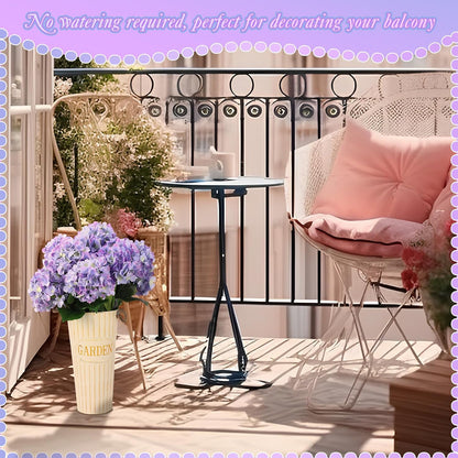 12 Pieces Spring Artificial Hydrangea for Wedding Faux Fake Silk Hydrangea Flowers with Stems for Birthday DIY Bouquet Home Decorations Flower Arrangement Supplies(Blue Violet)