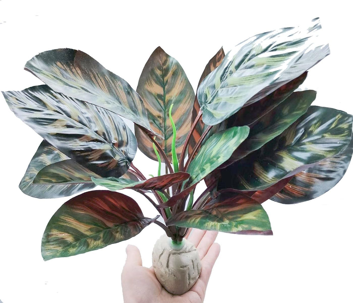 Reptile Plants for Terrarium Decor,Habitat Decor,Artificial Plants