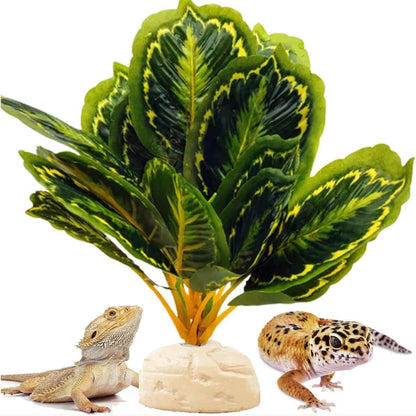 Reptile Plants for Terrarium Decor,Habitat Decor,Artificial Plants