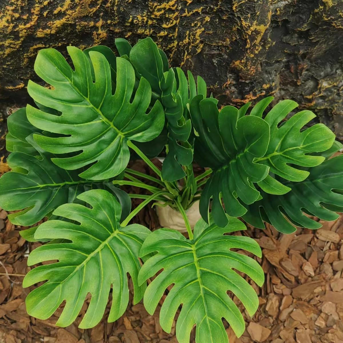 Reptile Plants for Terrarium Decor,Habitat Decor,Artificial Plants