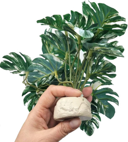 Reptile Plants for Terrarium Decor,Habitat Decor,Artificial Plants