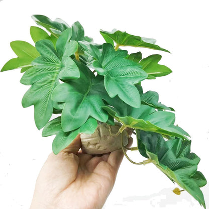 Reptile Plants for Terrarium Decor,Habitat Decor,Artificial Plants