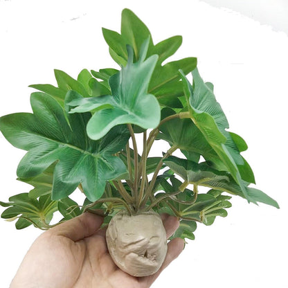 Reptile Plants for Terrarium Decor,Habitat Decor,Artificial Plants