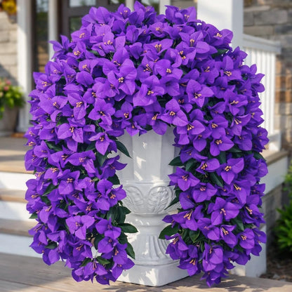 Artificial Flowers for Outdoors – of UV-Resistant Artificial Bougainvillea, Realistic Silk Flowers for Front Porch, Patio, Garden, Window Boxes & Hanging Baskets (Hot Pink, 2)