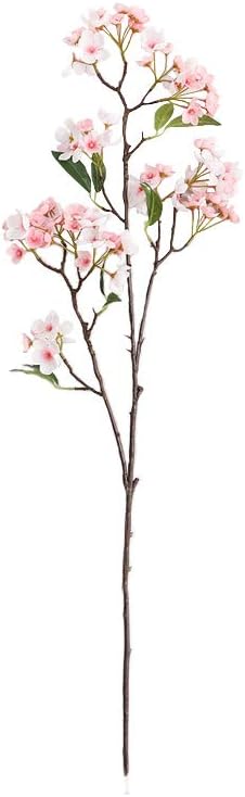 Artificial Apple Blossom, Artificial Apple Tree Branch Flower Silk Apple Blossom Arrangement, Used for Family Wedding Decoration. (Pink, 39 inches)
