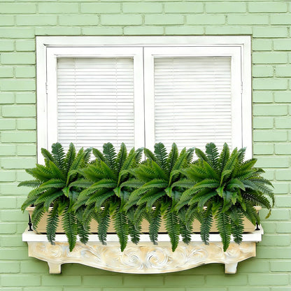 Fake Ferns 2 Set 55 Branches Artificial Ferns for Outdoors 32in
