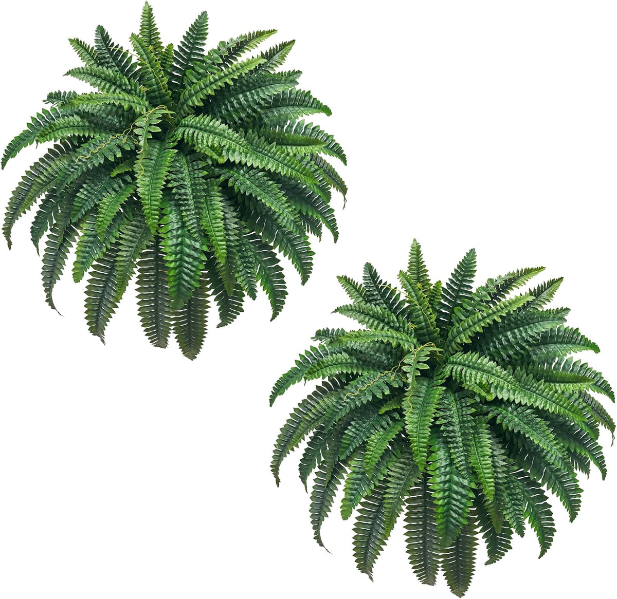 Fake Ferns 2 Set 55 Branches Artificial Ferns for Outdoors 32in