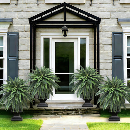 Fake Ferns 2 Set 55 Branches Artificial Ferns for Outdoors 32in