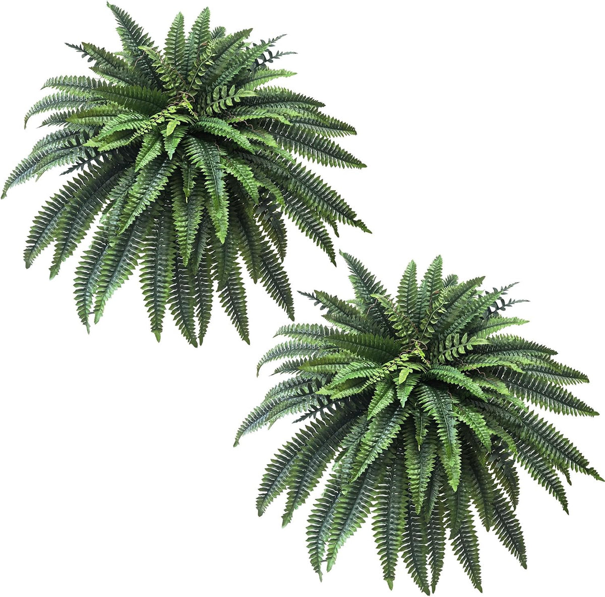 Fake Ferns 2 Set 55 Branches Artificial Ferns for Outdoors 32in
