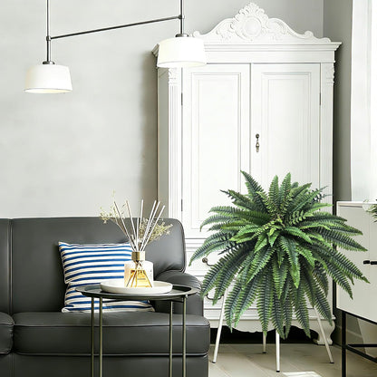 Fake Ferns 2 Set 55 Branches Artificial Ferns for Outdoors 32in