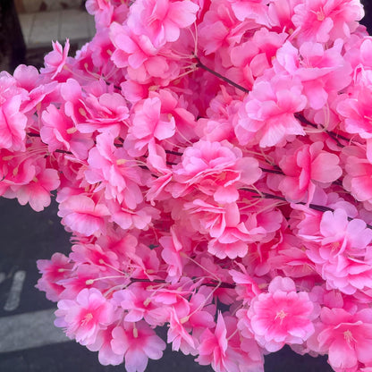 50 Pieces of Simulated Cherry Blossom Branches (deep Pink)