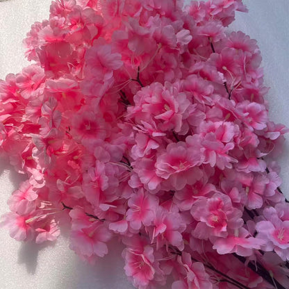 50 Pieces of Simulated Cherry Blossom Branches (deep Pink)