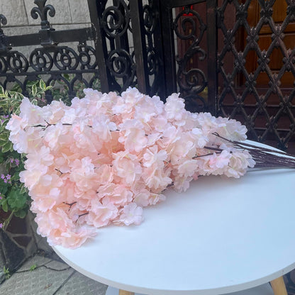 50 Pieces of Simulated Cherry Blossom Branches (deep Pink)