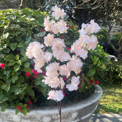 50 Pieces of Simulated Cherry Blossom Branches (deep Pink)