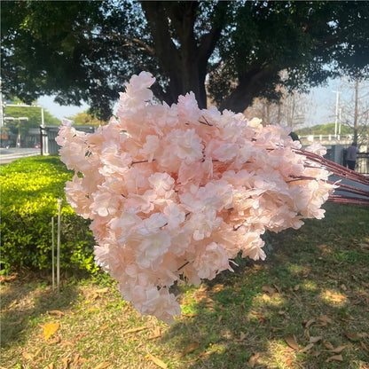50 Pieces of Simulated Cherry Blossom Branches (deep Pink)