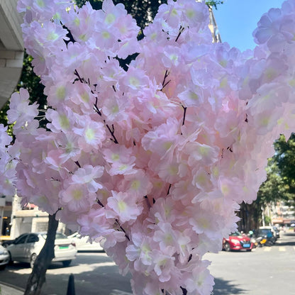 50 Pieces of Simulated Cherry Blossom Branches (deep Pink)