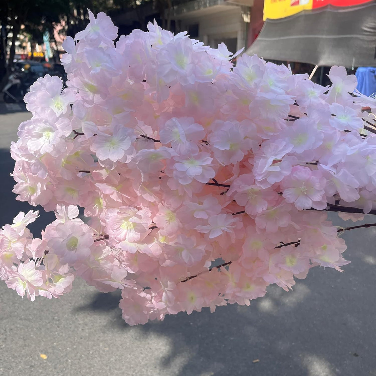 50 Pieces of Simulated Cherry Blossom Branches (deep Pink)