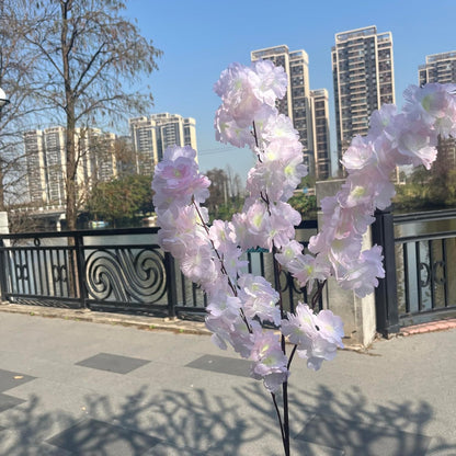 50 Pieces of Simulated Cherry Blossom Branches (deep Pink)