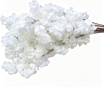 50 Pieces of Simulated Cherry Blossom Branches (deep Pink)