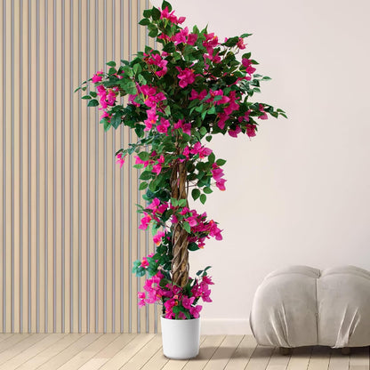6FT Tall Bougainvillea Artificial Tree for Indoor & Outdoor, 2 Pack