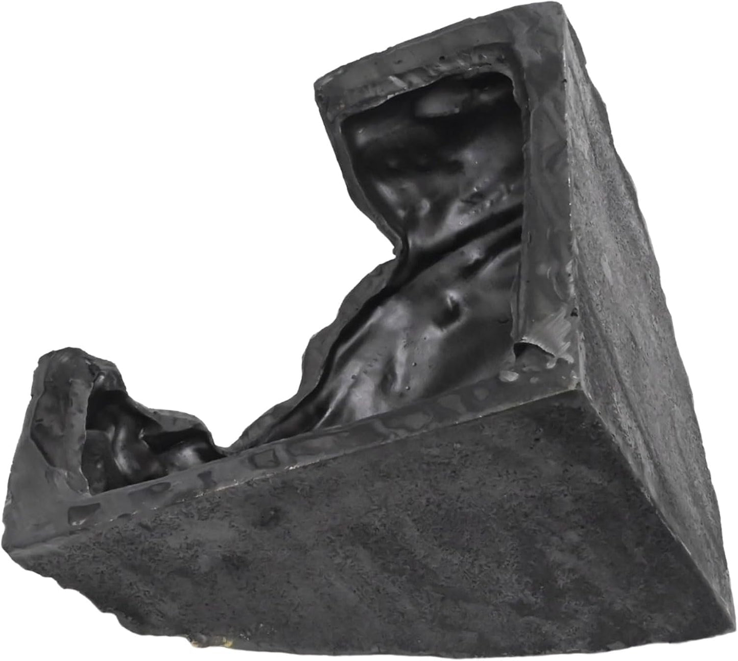 Gecko Hide Shale Scape Step Ledge, Reptile Cave Hideout Tank Accessories Decorations, Ideal for Reptiles, Amphibians, Leopard Gecko, Lizard, Frogs, Turtle (Like Stone, 6 * 6 * 4inch)