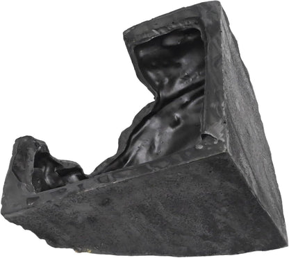 Gecko Hide Shale Scape Step Ledge, Reptile Cave Hideout Tank Accessories Decorations, Ideal for Reptiles, Amphibians, Leopard Gecko, Lizard, Frogs, Turtle (Like Stone, 6 * 6 * 4inch)