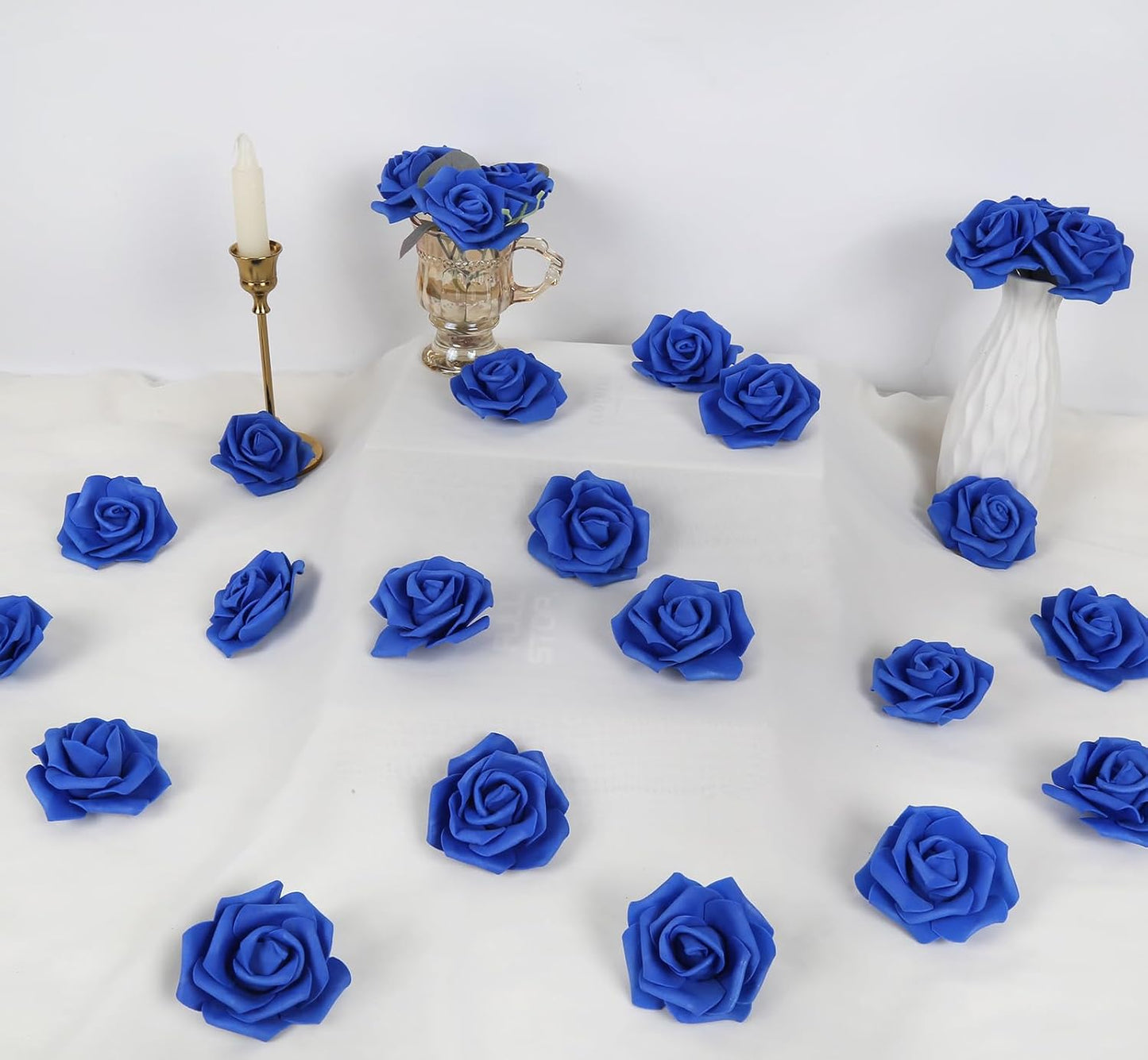 100Pcs Artificial Foam Roses Flowers Heads, 3in Stemless Lilac Foam Fake Flowers Bulk for Crafts, Wall Decorations, DIY Wedding Receptions, Bridal Shower, Faux Bouquets, Party Home Decor(Lilac)