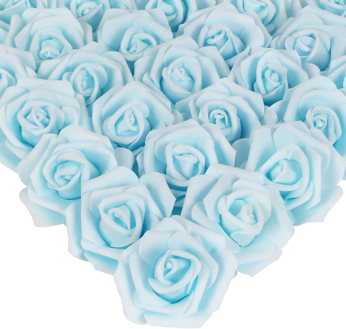 100Pcs Artificial Foam Roses Flowers Heads, 3in Stemless Lilac Foam Fake Flowers Bulk for Crafts, Wall Decorations, DIY Wedding Receptions, Bridal Shower, Faux Bouquets, Party Home Decor(Lilac)