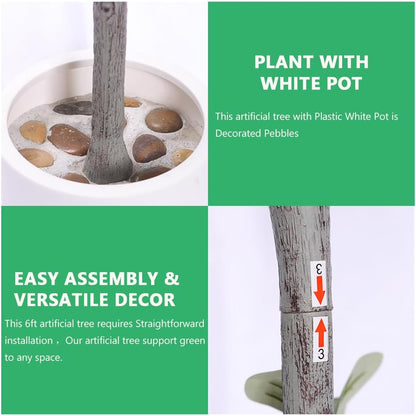 Artificial Eucalyptus Tree, 6FT