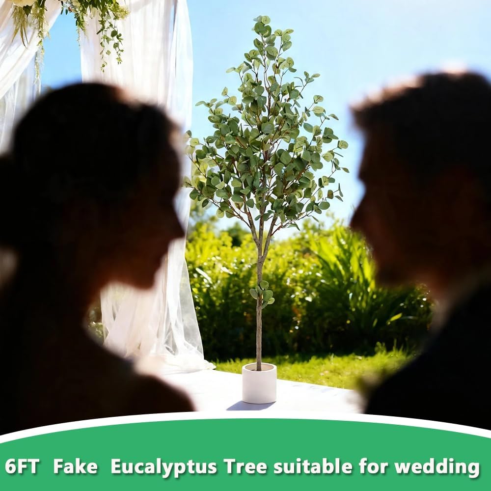 Artificial Eucalyptus Tree, 6FT