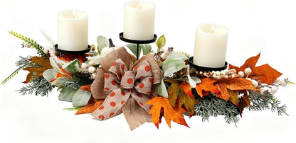 20" Harvest Fall Wreath for Front Door,Pumpkins Berries Autumn Wreaths