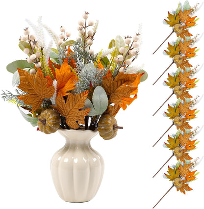 20" Harvest Fall Wreath for Front Door,Pumpkins Berries Autumn Wreaths