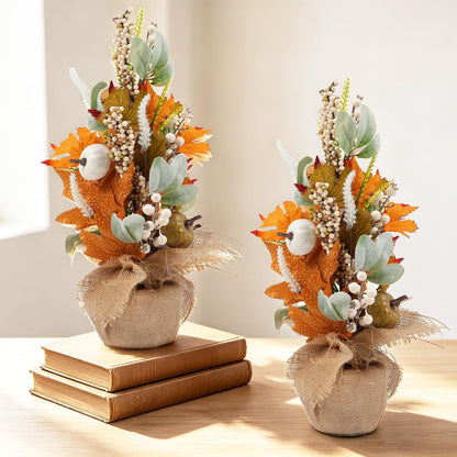 20" Harvest Fall Wreath for Front Door,Pumpkins Berries Autumn Wreaths