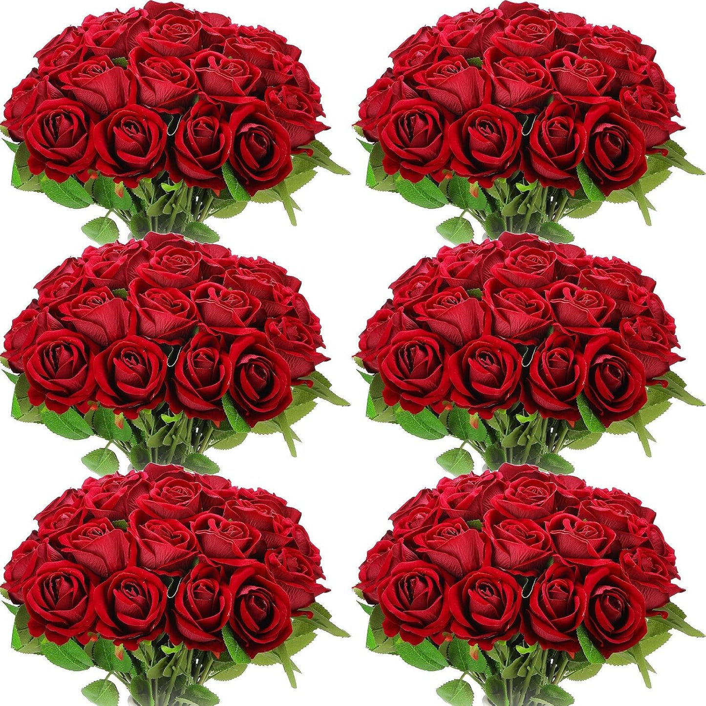 50 Pcs Artificial Rose Flower Bulk Realistic Silk Fake Roses with Long Stem Plastic Artificial Flower Bouquet Real Looking for Home Wedding Centerpieces Party Decoration(Beige Champagne)