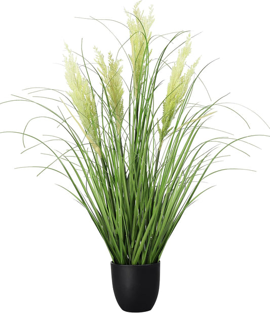 3ft/35in Artificial Plants Outdoor Indoor,Fake Onion Grass In Pot