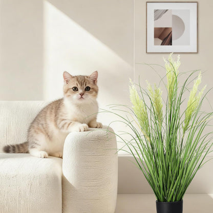 3ft/35in Artificial Plants Outdoor Indoor,Fake Onion Grass In Pot
