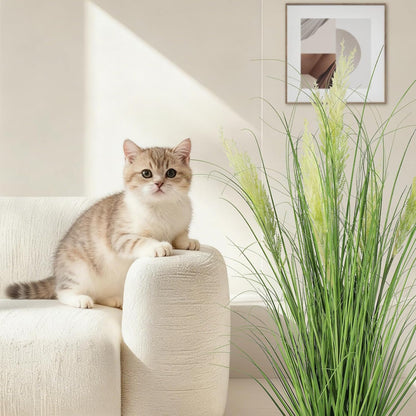 3ft/35in Artificial Plants Outdoor Indoor,Fake Onion Grass In Pot