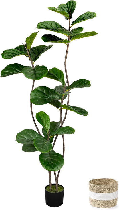 4FT Artificial Olive Tree Indoor Tall Faux with Planter