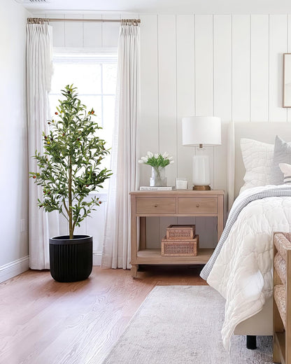 4FT Artificial Olive Tree Indoor Tall Faux with Planter