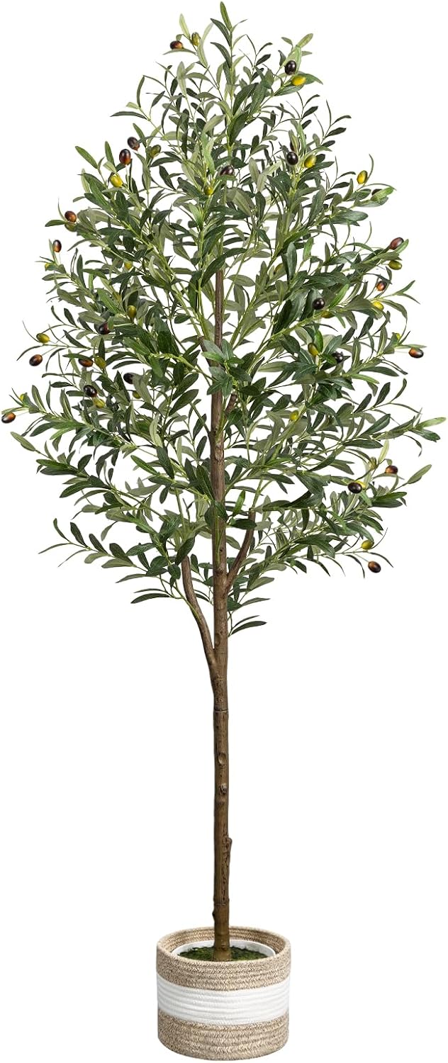 4FT Artificial Olive Tree Indoor Tall Faux with Planter