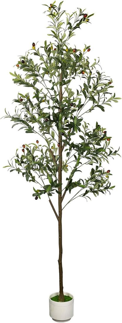 4FT Artificial Olive Tree Indoor Tall Faux with Planter