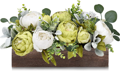 Pre-Made Floral Centerpieces for Dining Table - Pink | Artificial Peonies Hydrangea Centerpieces for Table Fake Flower Decorations for Wedding Living Room Party Bar Kitchen Table