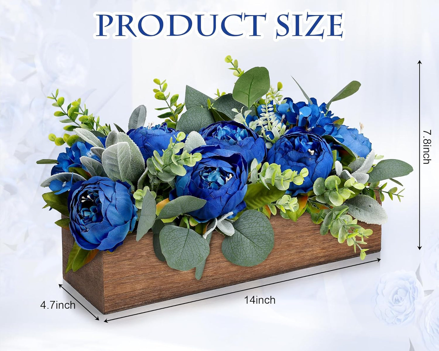 Pre-Made Floral Centerpieces for Dining Table - Pink | Artificial Peonies Hydrangea Centerpieces for Table Fake Flower Decorations for Wedding Living Room Party Bar Kitchen Table
