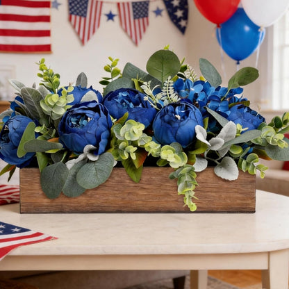 Pre-Made Floral Centerpieces for Dining Table - Pink | Artificial Peonies Hydrangea Centerpieces for Table Fake Flower Decorations for Wedding Living Room Party Bar Kitchen Table