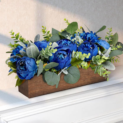 Pre-Made Floral Centerpieces for Dining Table - Pink | Artificial Peonies Hydrangea Centerpieces for Table Fake Flower Decorations for Wedding Living Room Party Bar Kitchen Table