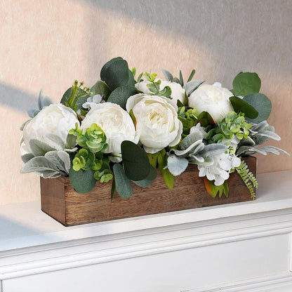 Pre-Made Floral Centerpieces for Dining Table - Pink | Artificial Peonies Hydrangea Centerpieces for Table Fake Flower Decorations for Wedding Living Room Party Bar Kitchen Table