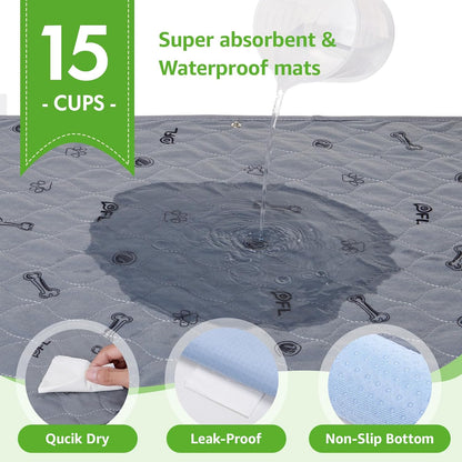Dog Grass Mat with Pee Pad: Artificial Indoor Grass Potty Training Pads for Dogs Doggies Washable,Reusable Puppy Pads Leakproof on Outdoor Patio Balcony Apartment(39x31.49'')