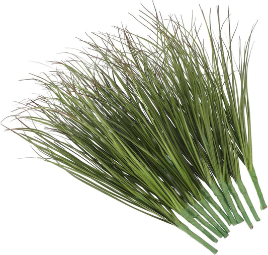 12/24 Pack Artificial Grass, 11.79in Fake Grass Faux Shrub Plants
