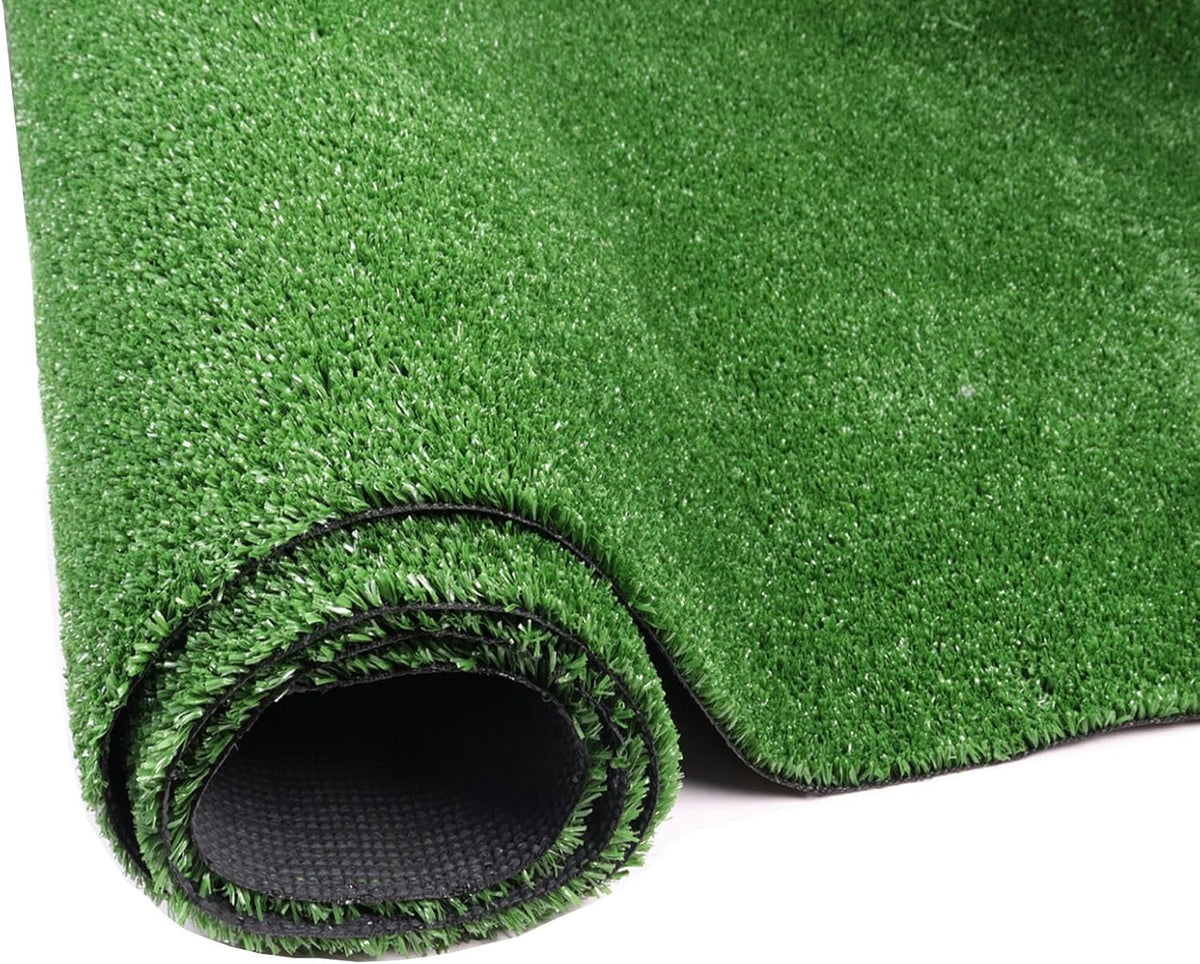 Artificial Grass Turf Lawn, 4FTx6FT Indoor Outdoor Garden Patio Landscape Synthetic Grass Mat Party Carpet, Fake Grass with Drainage Holes, Customized Sizes, Soft for Kids and Pets